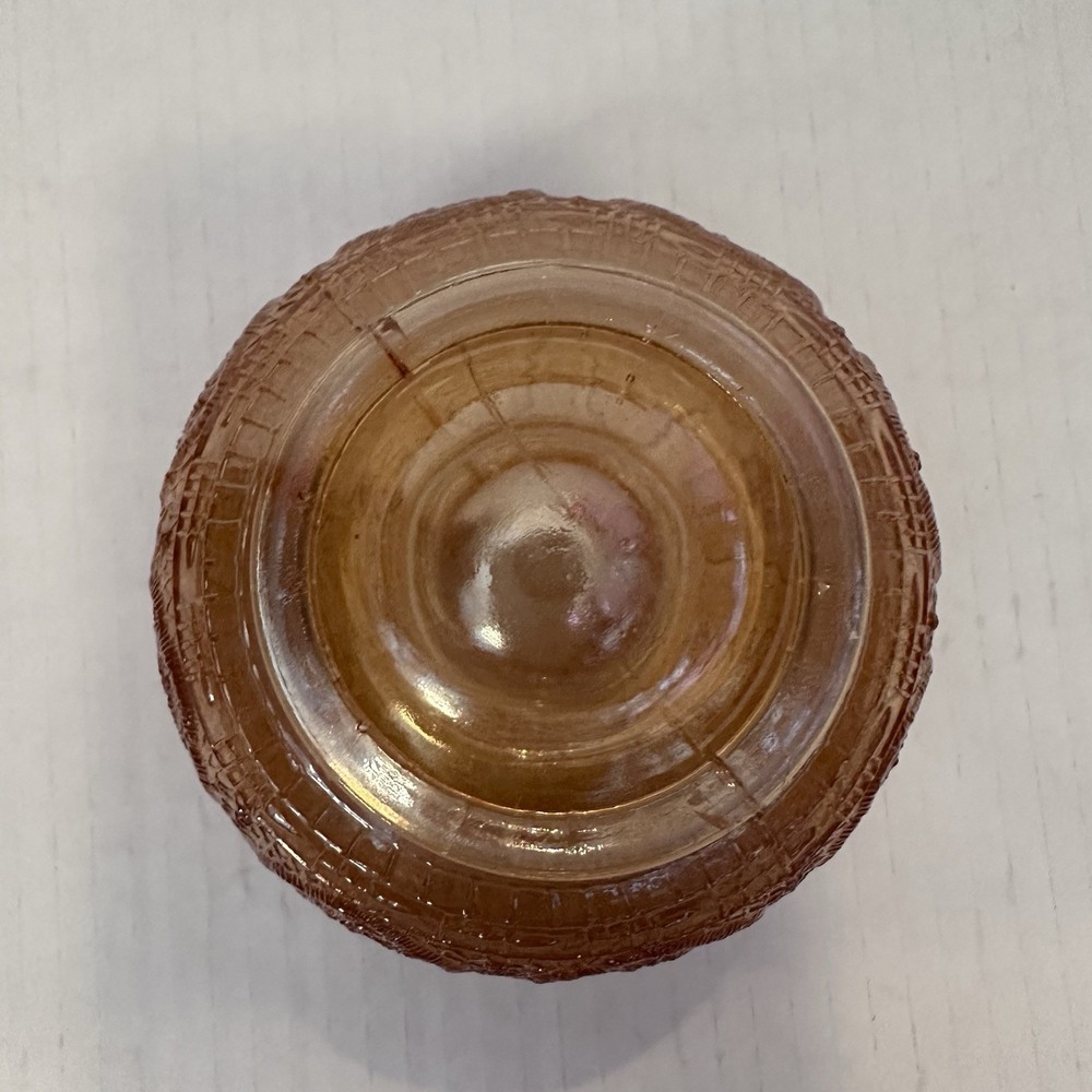 Vintage Fenton Marigold Carnival‎ Glass Persian Hair Receiver Rose Bowl Antique - Picture 4 of 8